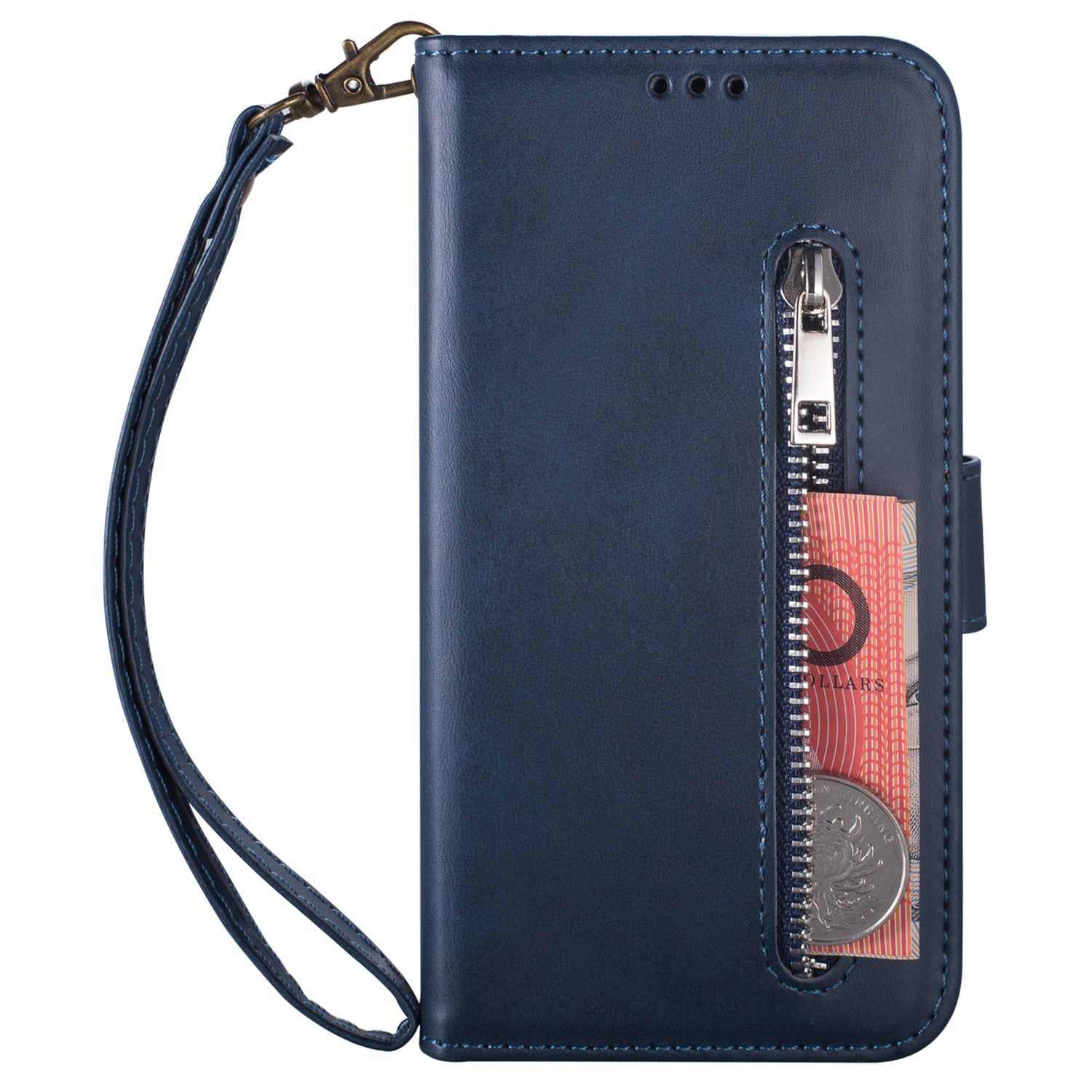 For Samsung Galaxy A25 5G (Global) (161.0 x 76.5 x 8.3mm) Leather Case Zipper Wallet Phone Cover