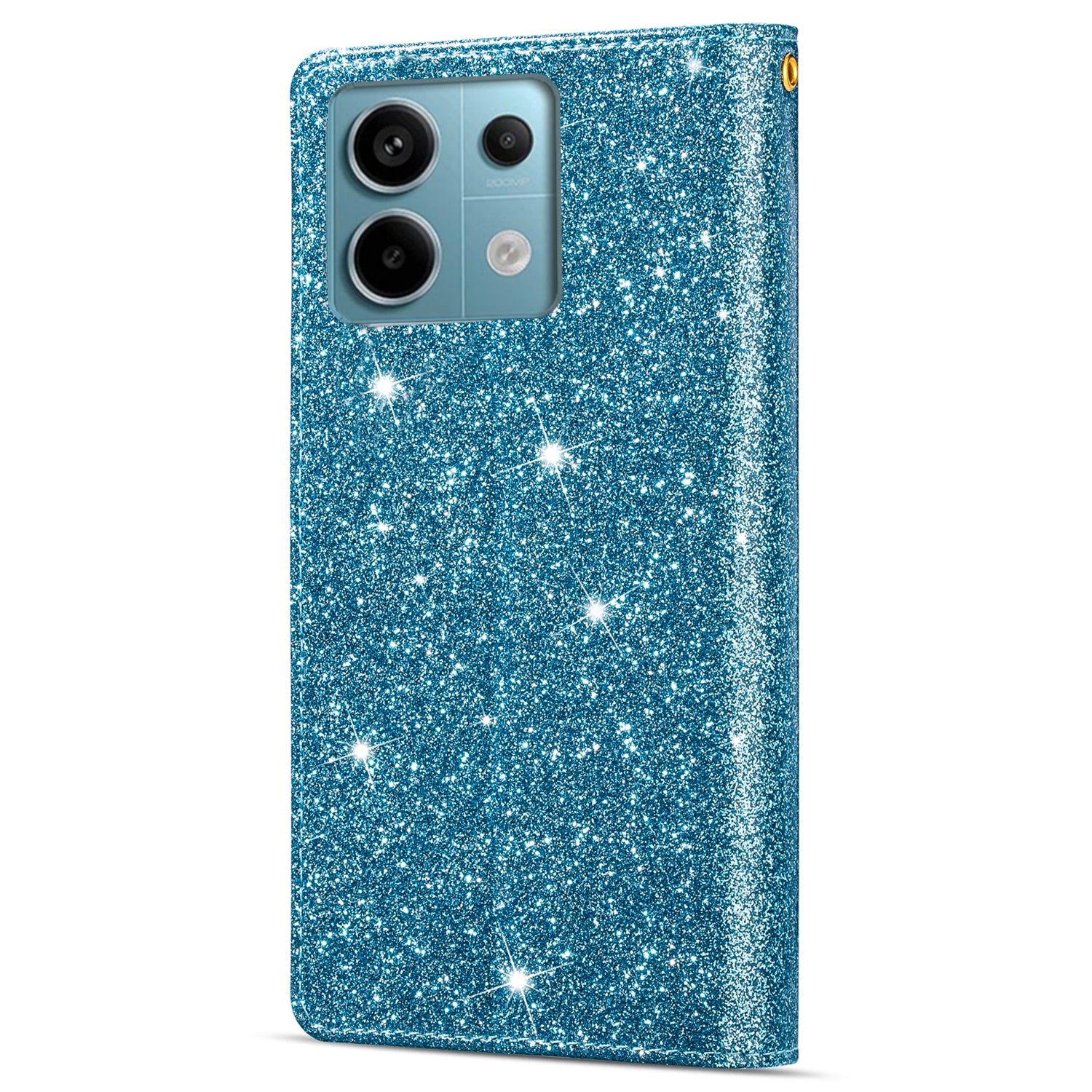 For Xiaomi Redmi Note 13 Pro 5G / Poco X6 5G Case Leather Phone Cover Glitter Surface