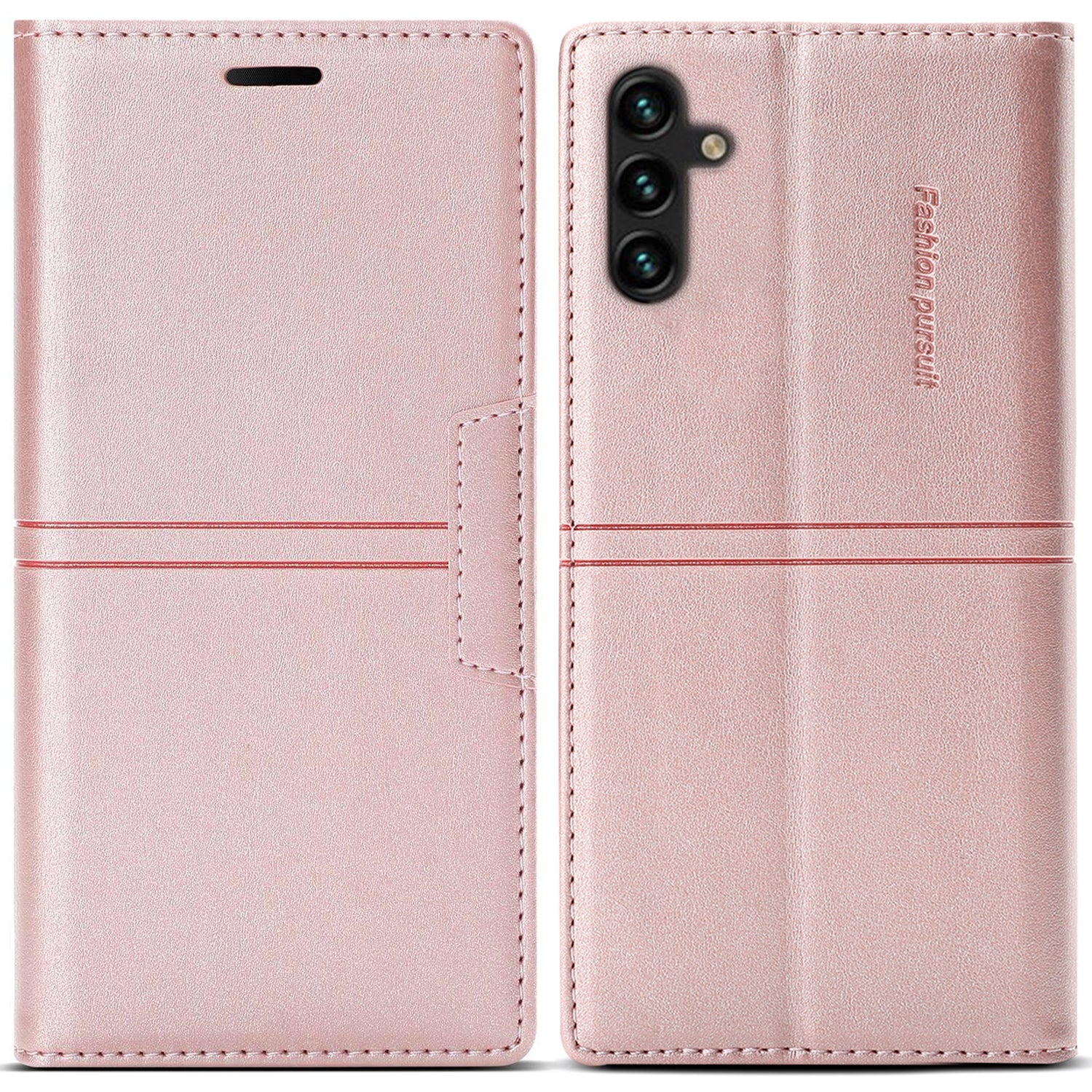 For Samsung Galaxy A25 5G (Global) (161.0 x 76.5 x 8.3mm) Case Leather Wallet Cover Magnetic Closing