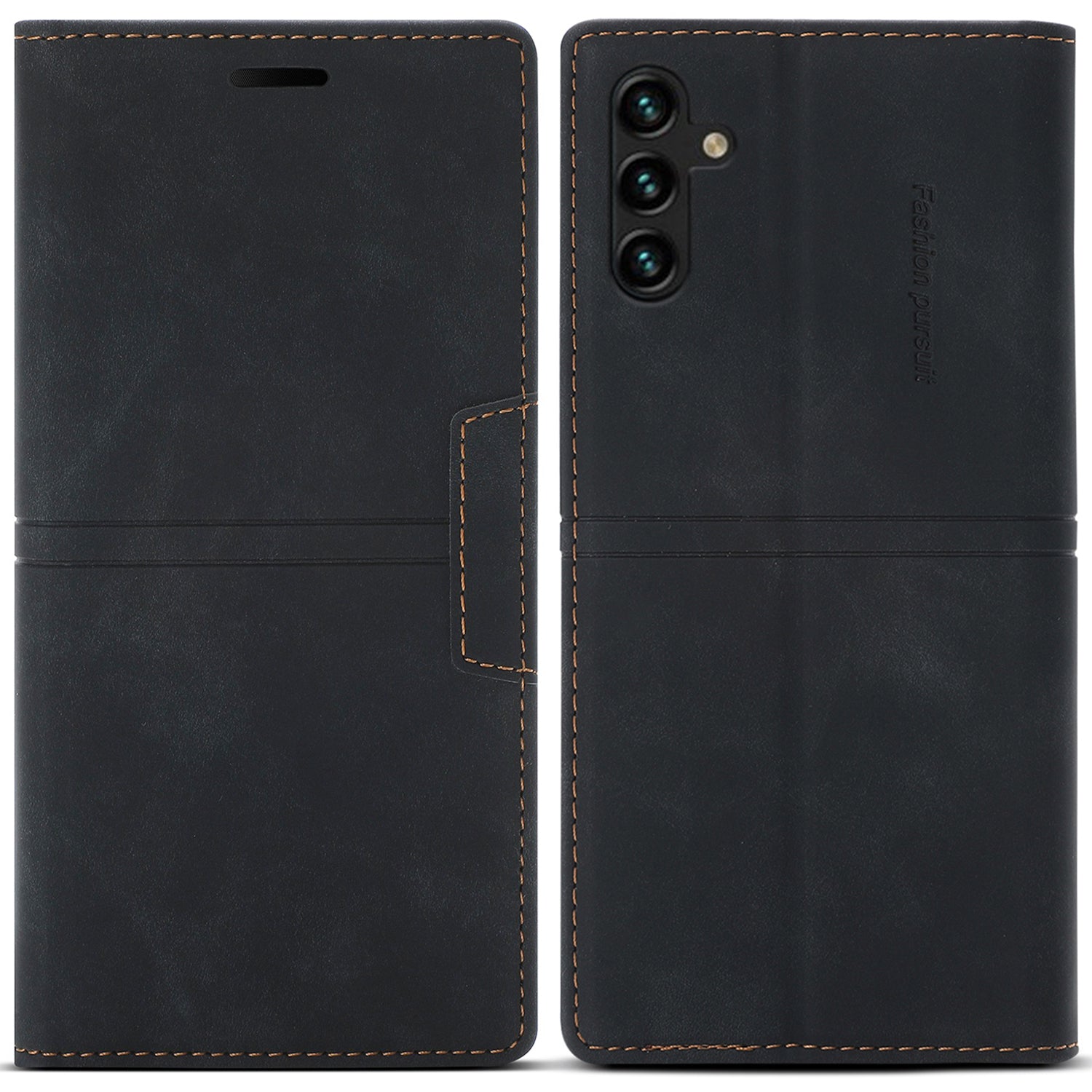 For Samsung Galaxy A25 5G (Global) (161.0 x 76.5 x 8.3mm) Case Leather Wallet Cover Magnetic Closing