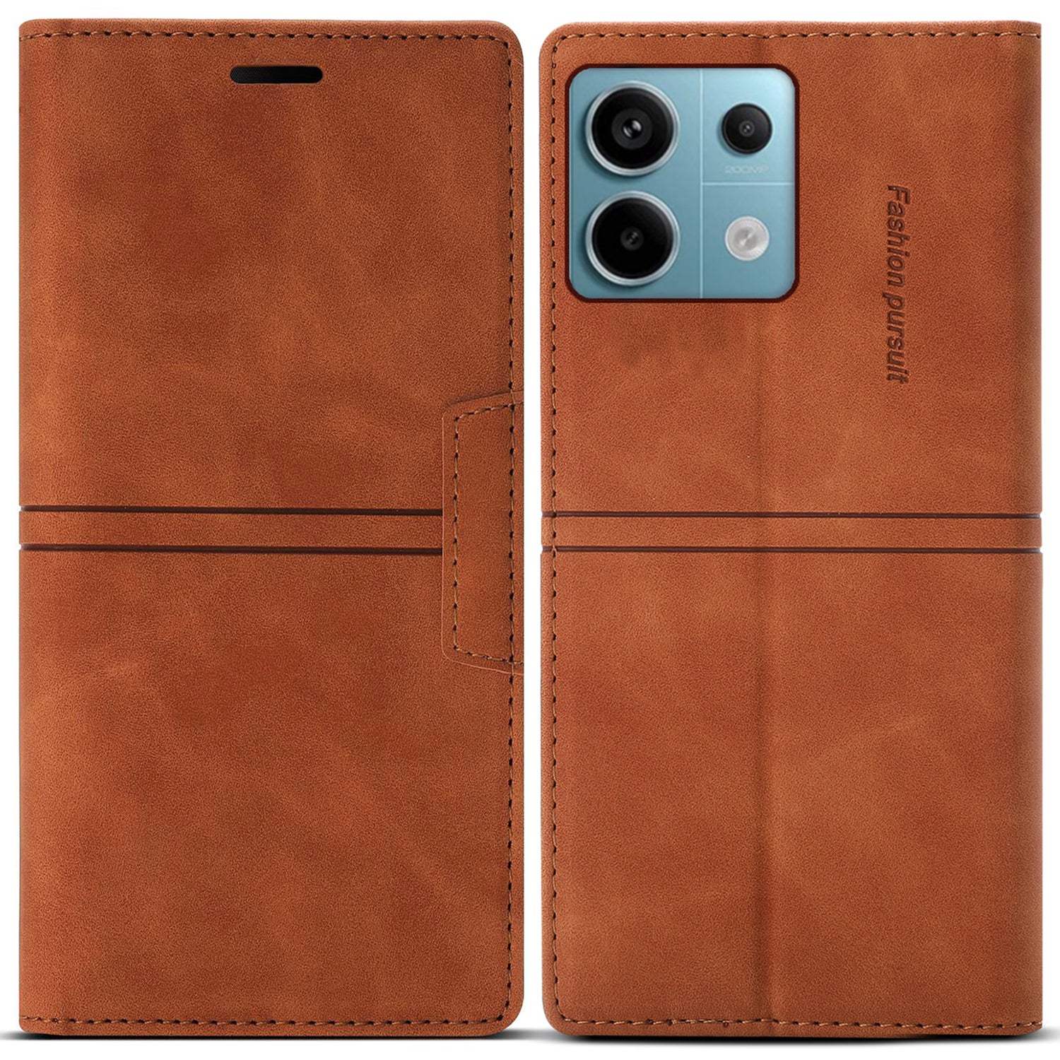 For Xiaomi Redmi Note 13 Pro 5G / Poco X6 5G Case PU Leather Wallet Flip Phone Cover