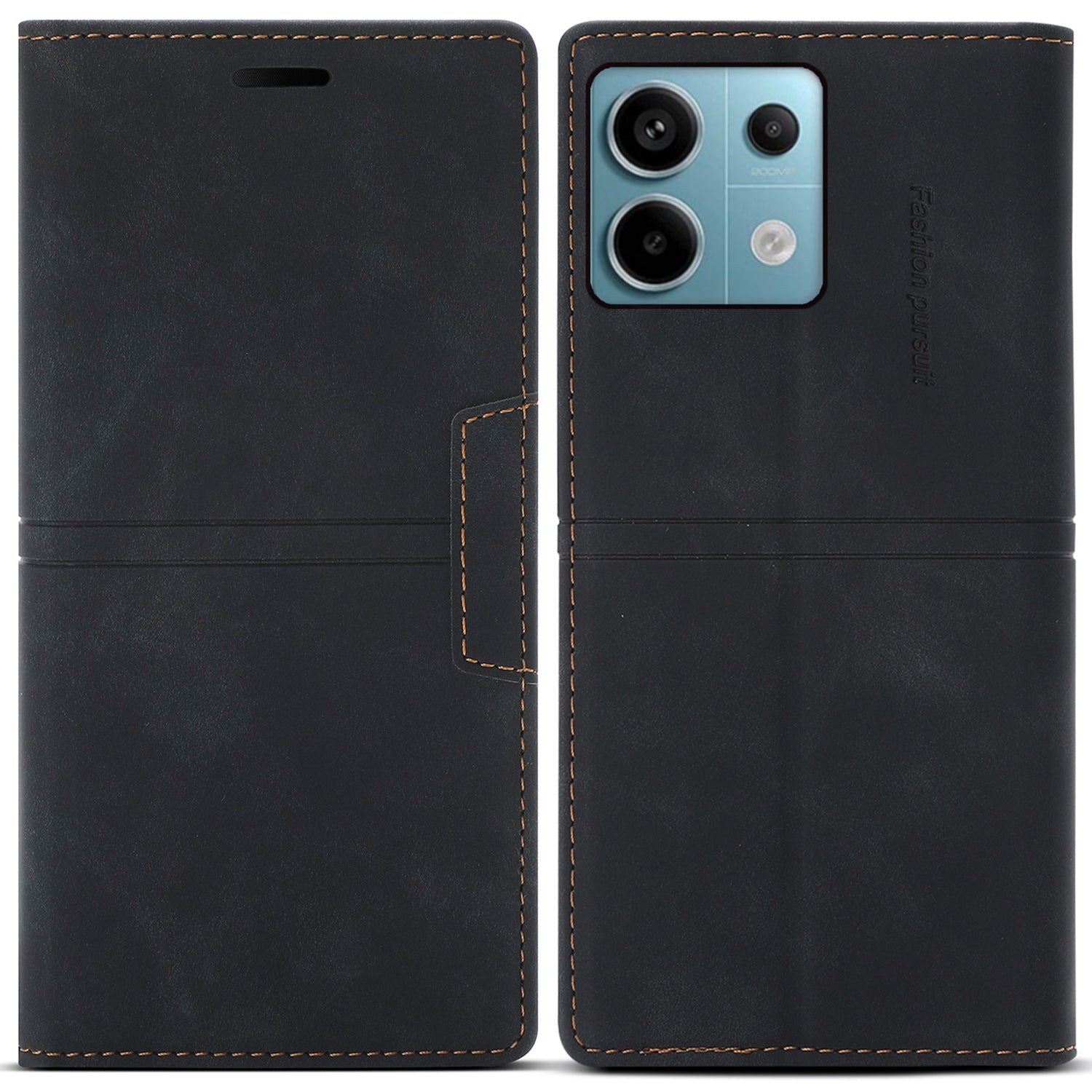 For Xiaomi Redmi Note 13 Pro 5G / Poco X6 5G Case PU Leather Wallet Flip Phone Cover