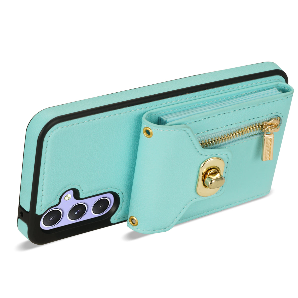 For Samsung Galaxy S23 FE Case Leather + TPU Crossbody Phone Card Bag