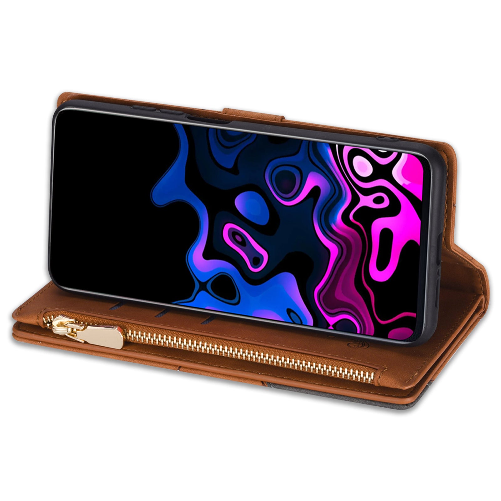 For Samsung Galaxy A25 5G (Global) (161.0 x 76.5 x 8.3mm) Leather Case Color Splicing Wallet Cover