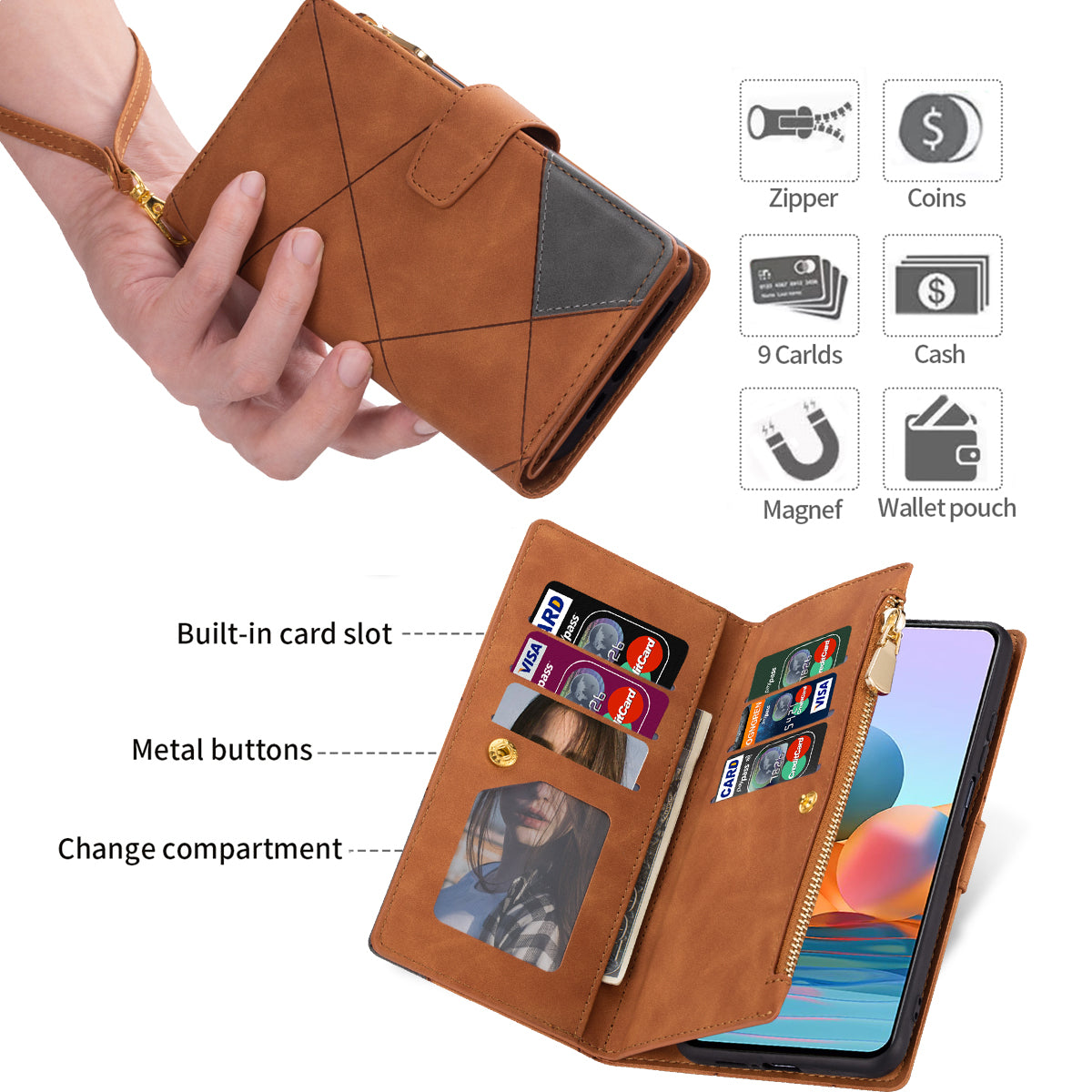 For Samsung Galaxy A25 5G (Global) (161.0 x 76.5 x 8.3mm) Leather Case Color Splicing Wallet Cover