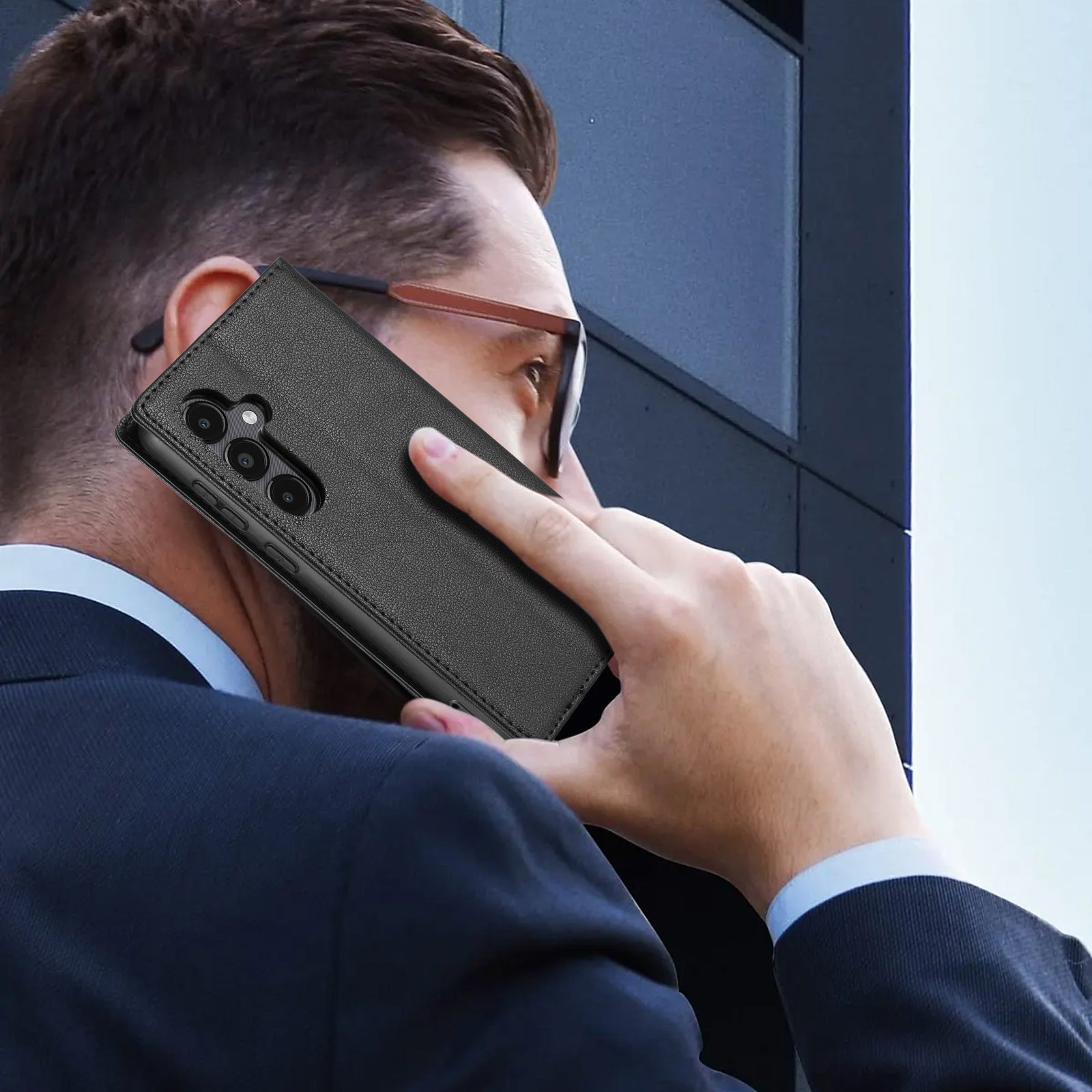 BKS-001 For Samsung Galaxy A25 5G (Global) (161.0 x 76.5 x 8.3mm) Magnetic Phone Case Shock Absorbing Cover