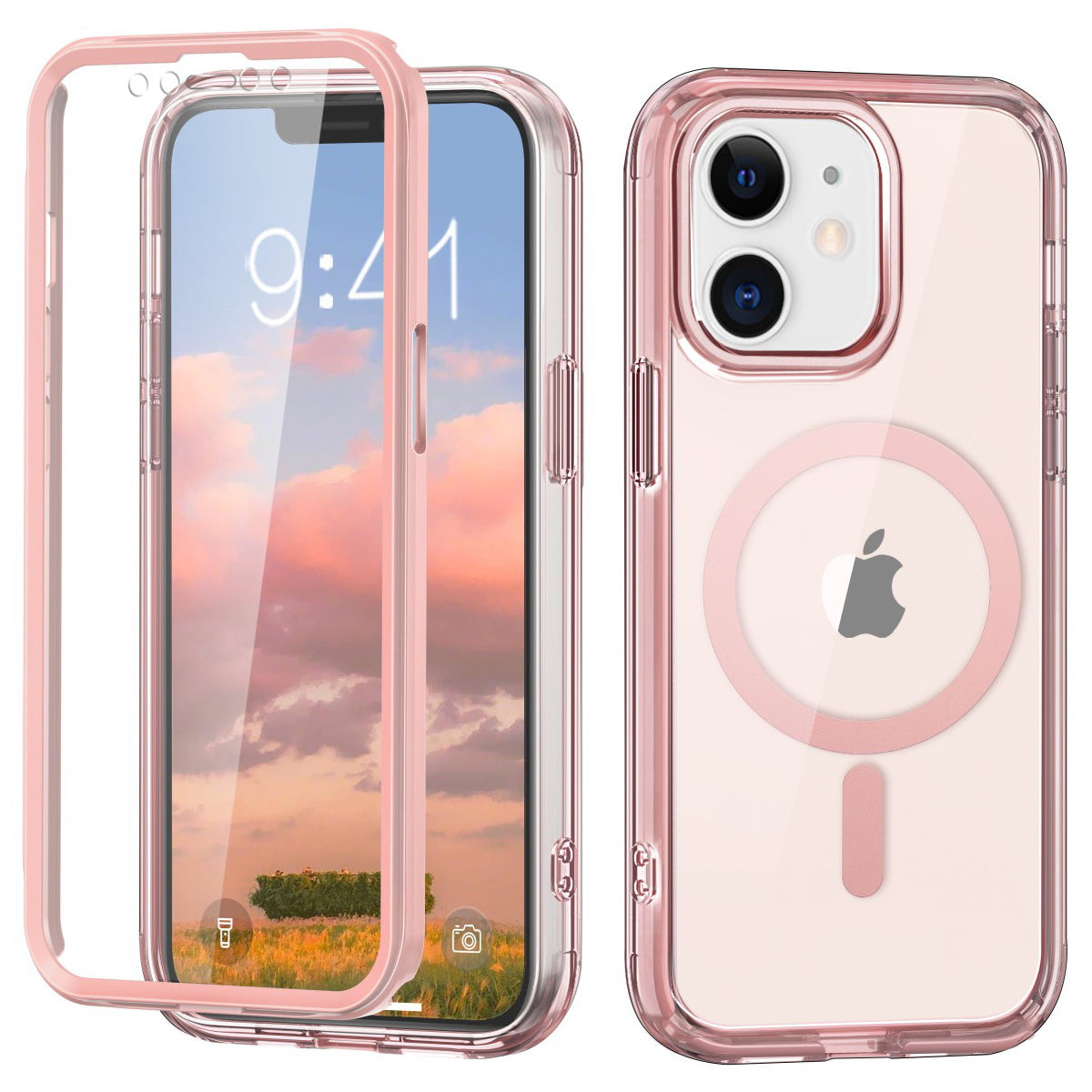 For iPhone 11 Clear Case Front / Back Full Protection Phone Shell Compatible with MagSafe