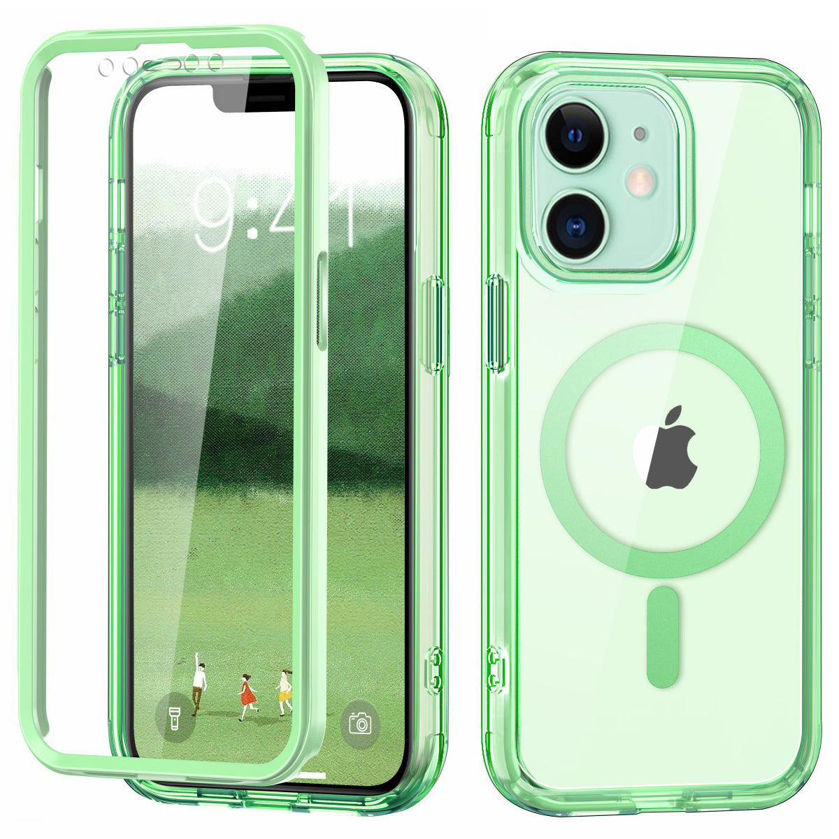 For iPhone 11 Clear Case Front / Back Full Protection Phone Shell Compatible with MagSafe