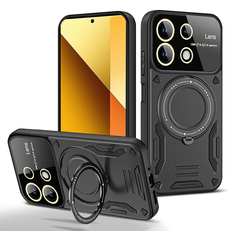 For Xiaomi Redmi Note 13 5G Magnetic Case PC+TPU Phone Back Protector