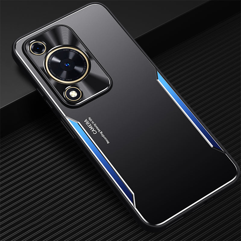 For Huawei Enjoy 70 4G / nova Y72 4G Back Case Aluminium Alloy+TPU Anti-scratch Phone Protective Cover