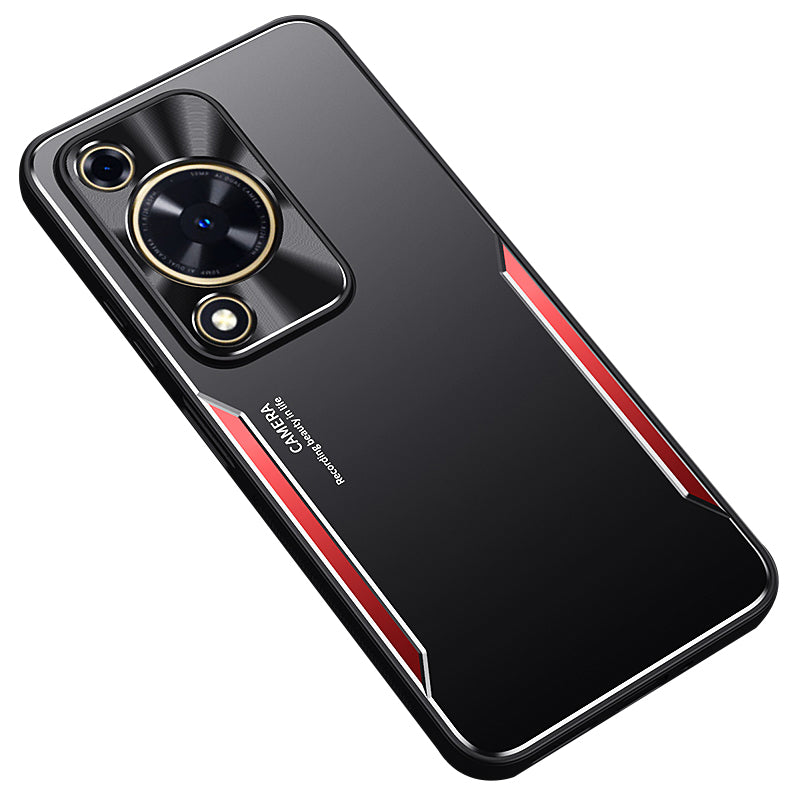 For Huawei Enjoy 70 4G / nova Y72 4G Back Case Aluminium Alloy+TPU Anti-scratch Phone Protective Cover