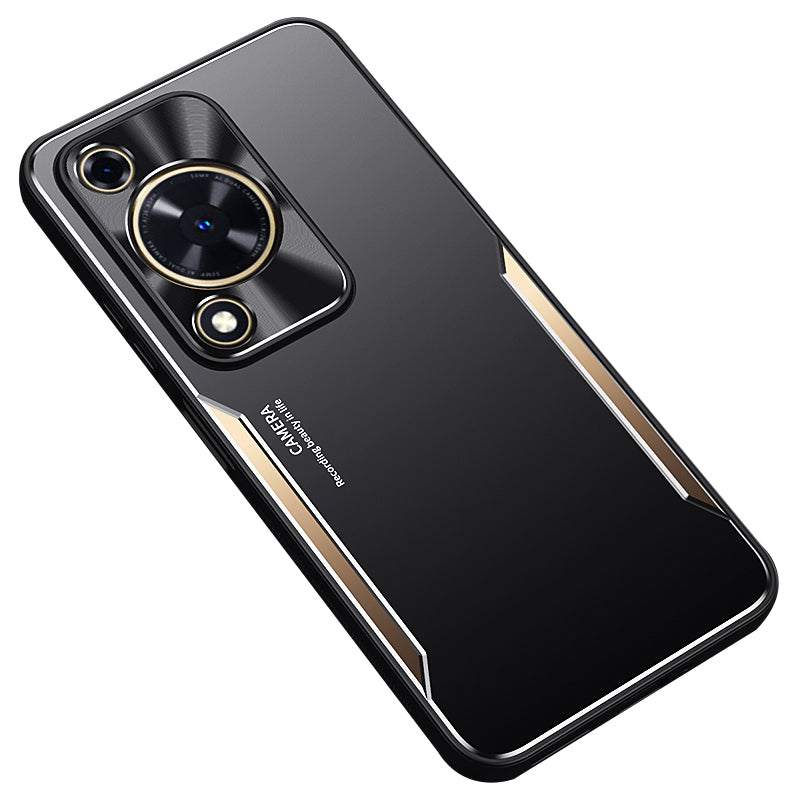 For Huawei Enjoy 70 4G / nova Y72 4G Back Case Aluminium Alloy+TPU Anti-scratch Phone Protective Cover