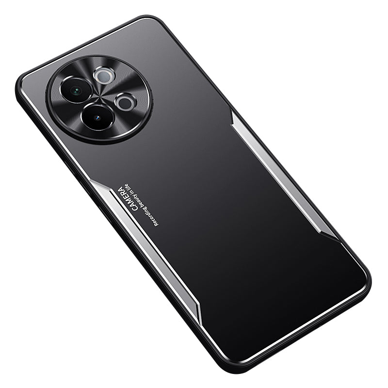 For vivo S18e 5G Case Comfort Grip Aluminium Alloy+TPU Phone Cover