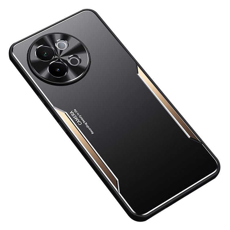 For vivo S18e 5G Case Comfort Grip Aluminium Alloy+TPU Phone Cover