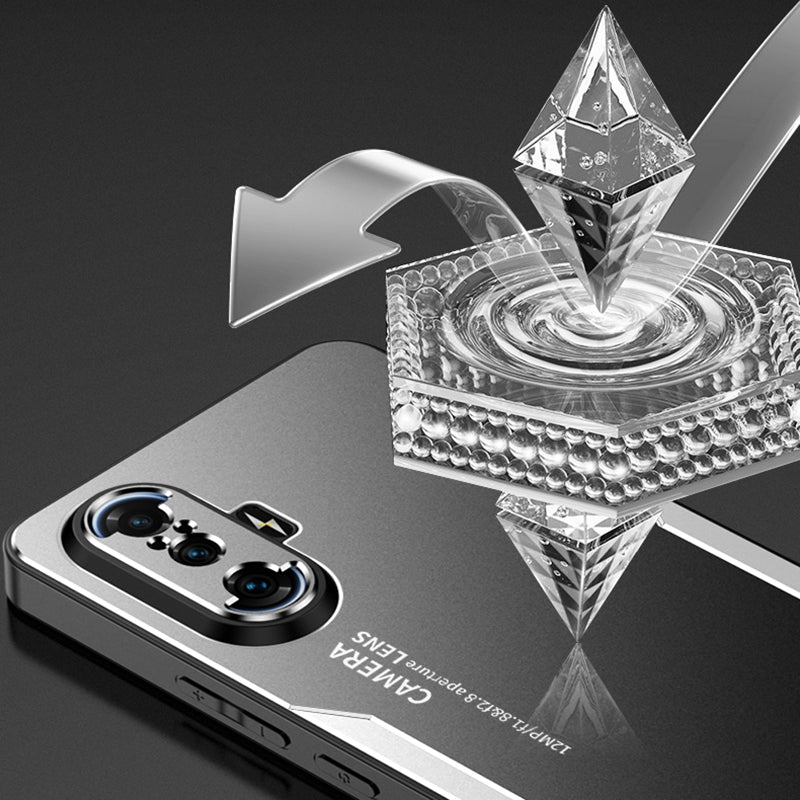 For Xiaomi Redmi K40 Gaming Case Aluminium Alloy+PC+TPU Matte Phone Cover