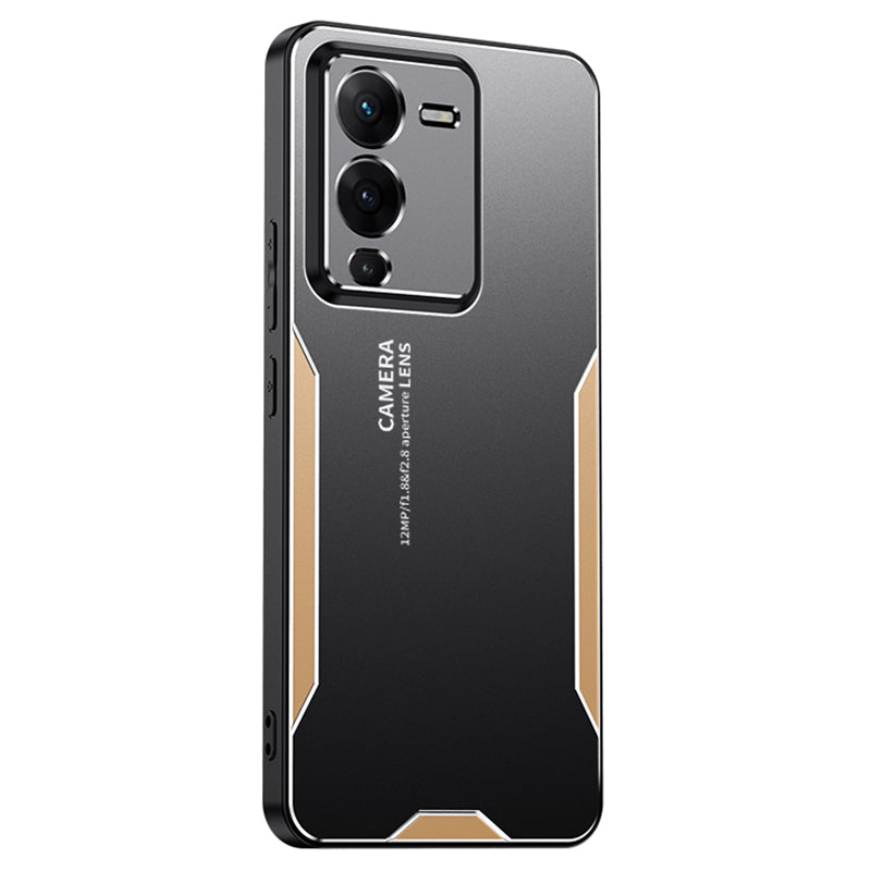 For vivo S15 5G Case Aluminium Alloy+TPU+PC Slim Phone Back Cover