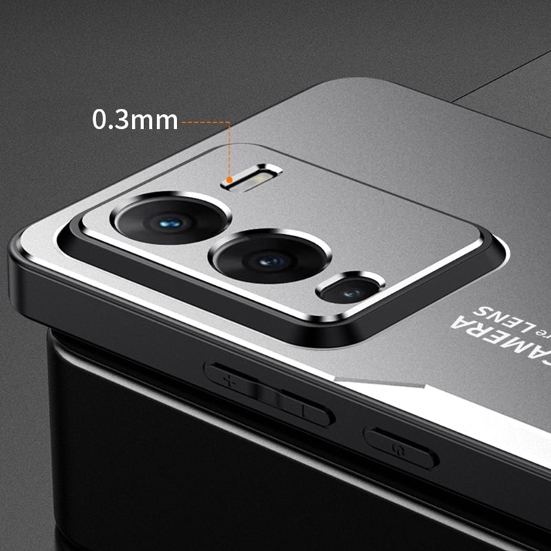For vivo S15 5G Case Aluminium Alloy+TPU+PC Slim Phone Back Cover