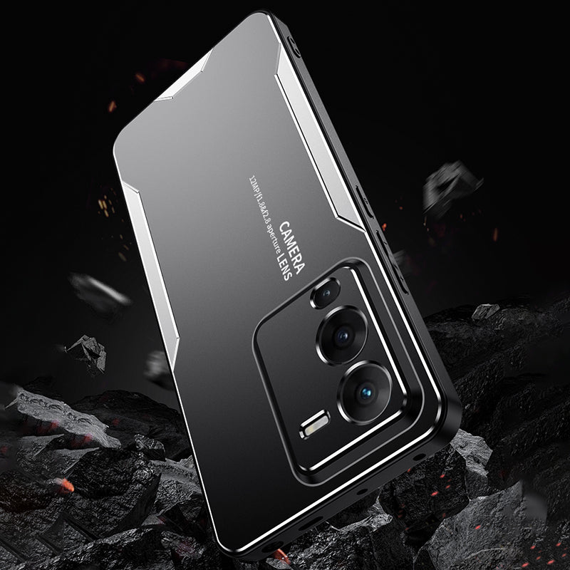 For vivo S15 5G Case Aluminium Alloy+TPU+PC Slim Phone Back Cover