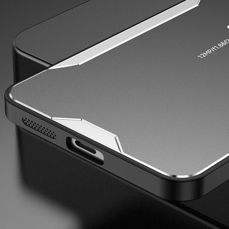 For Realme GT5 5G Matte Case Aluminium Alloy+TPU+PC Slim Phone Cover