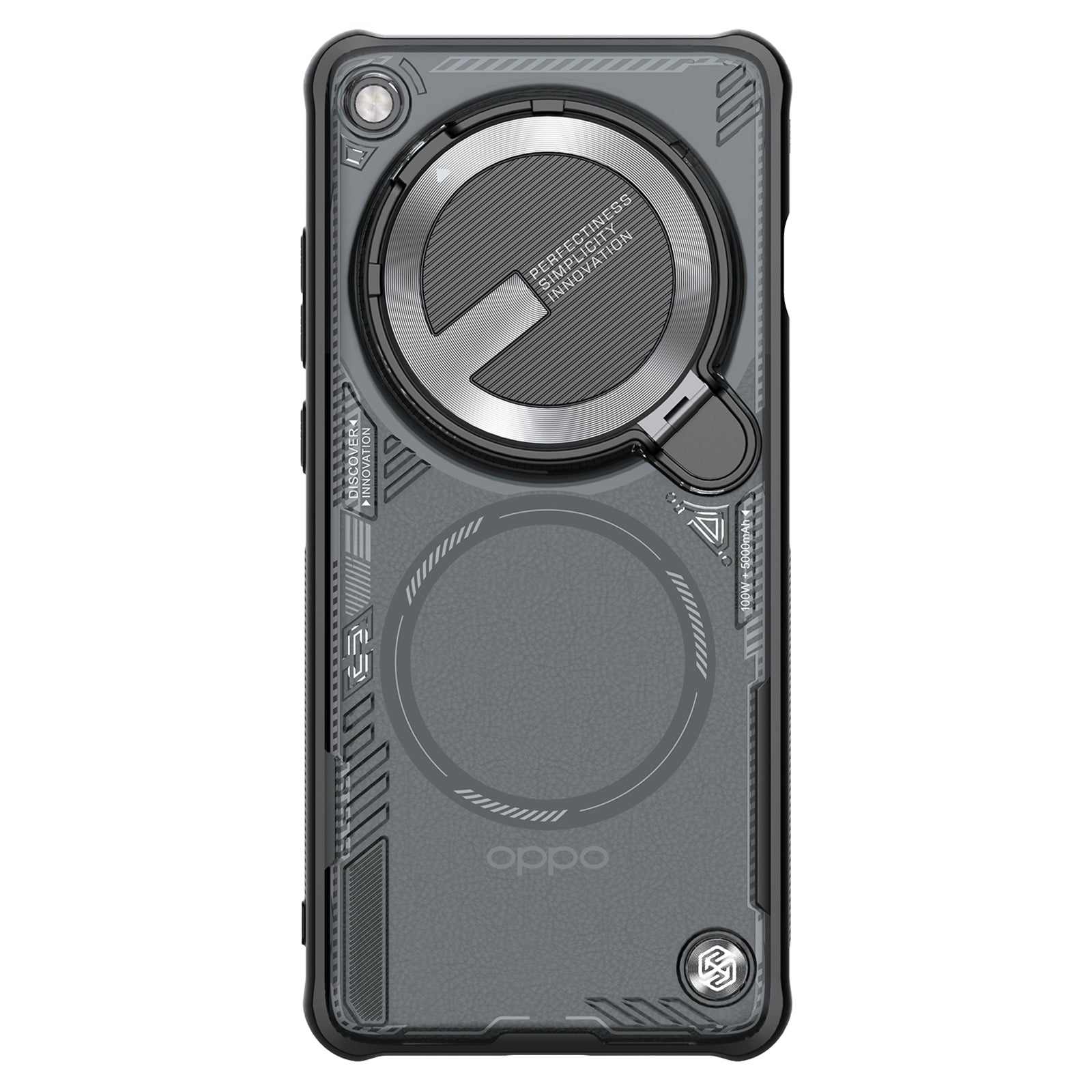 NILLKIN lceblade Prop Magnetic Series for Oppo Find X7 Ultra Case Lens Cover Kickstand Phone Cover