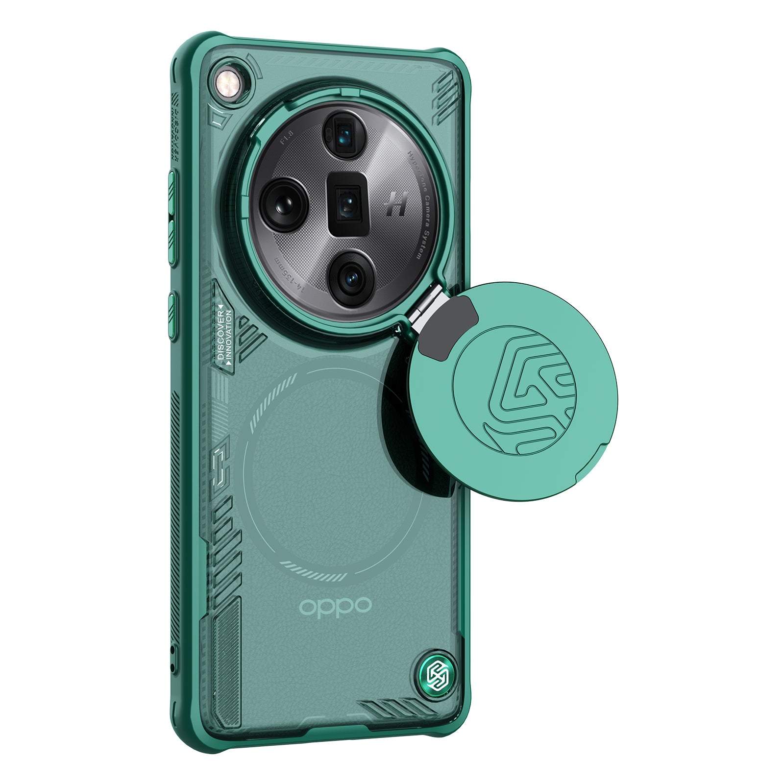 NILLKIN lceblade Prop Magnetic Series for Oppo Find X7 Ultra Case Lens Cover Kickstand Phone Cover