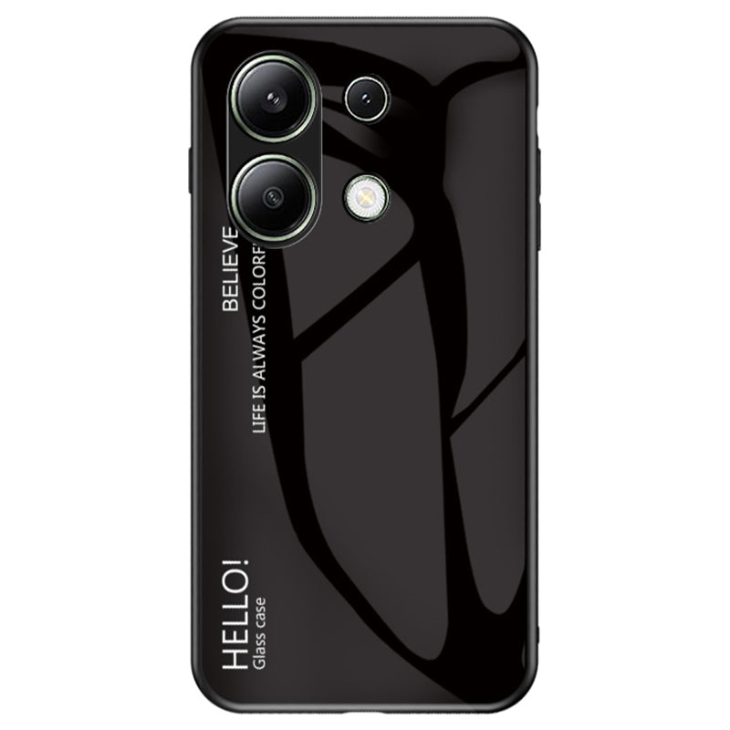 For Xiaomi Redmi Note 13 4G Shockproof Tempered Glass Case Anti-Scratch Cell Phone Cover
