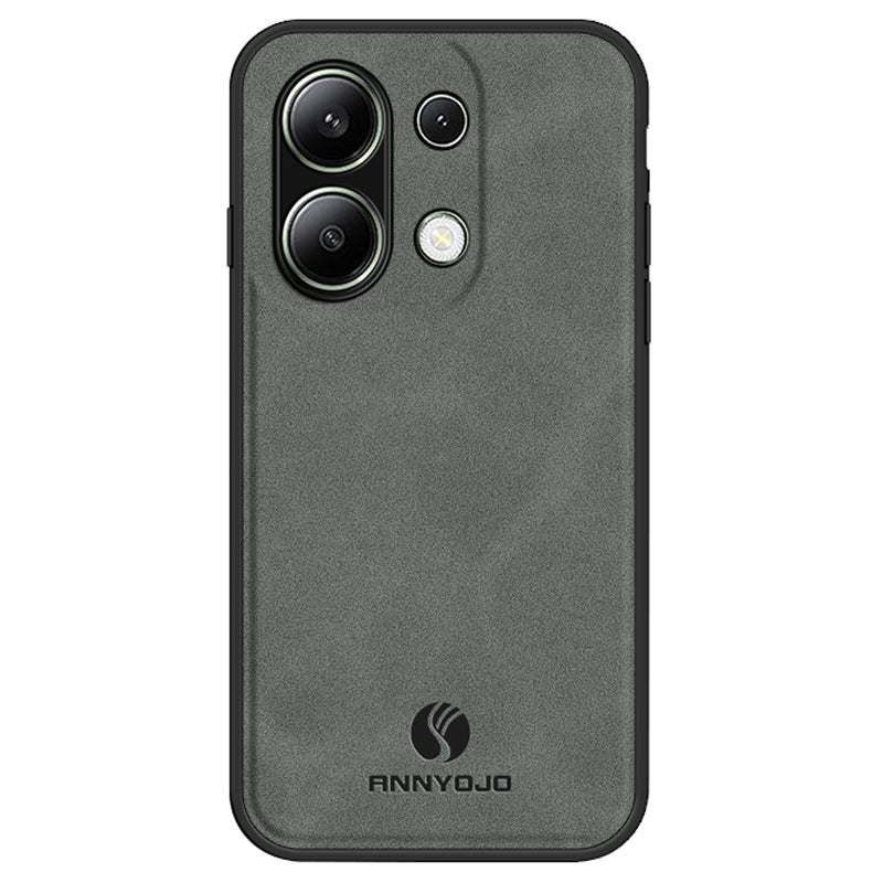 ANNYOJO For Xiaomi Redmi Note 13 4G Case Leather+PC+TPU Shock-absorbed Phone Cover