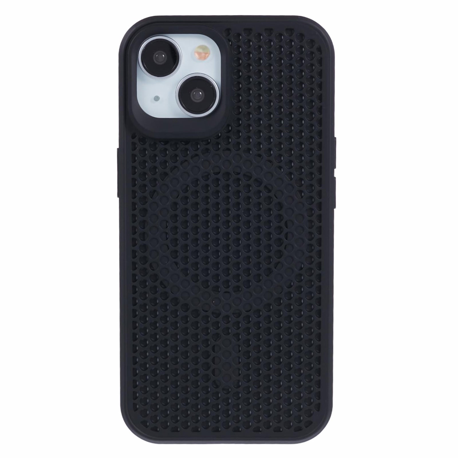SJ Series for iPhone 13 6.1 inch Cell Phone Cover TPU+Acrylic Magnetic Phone Shell Hollow Heat Dissipation