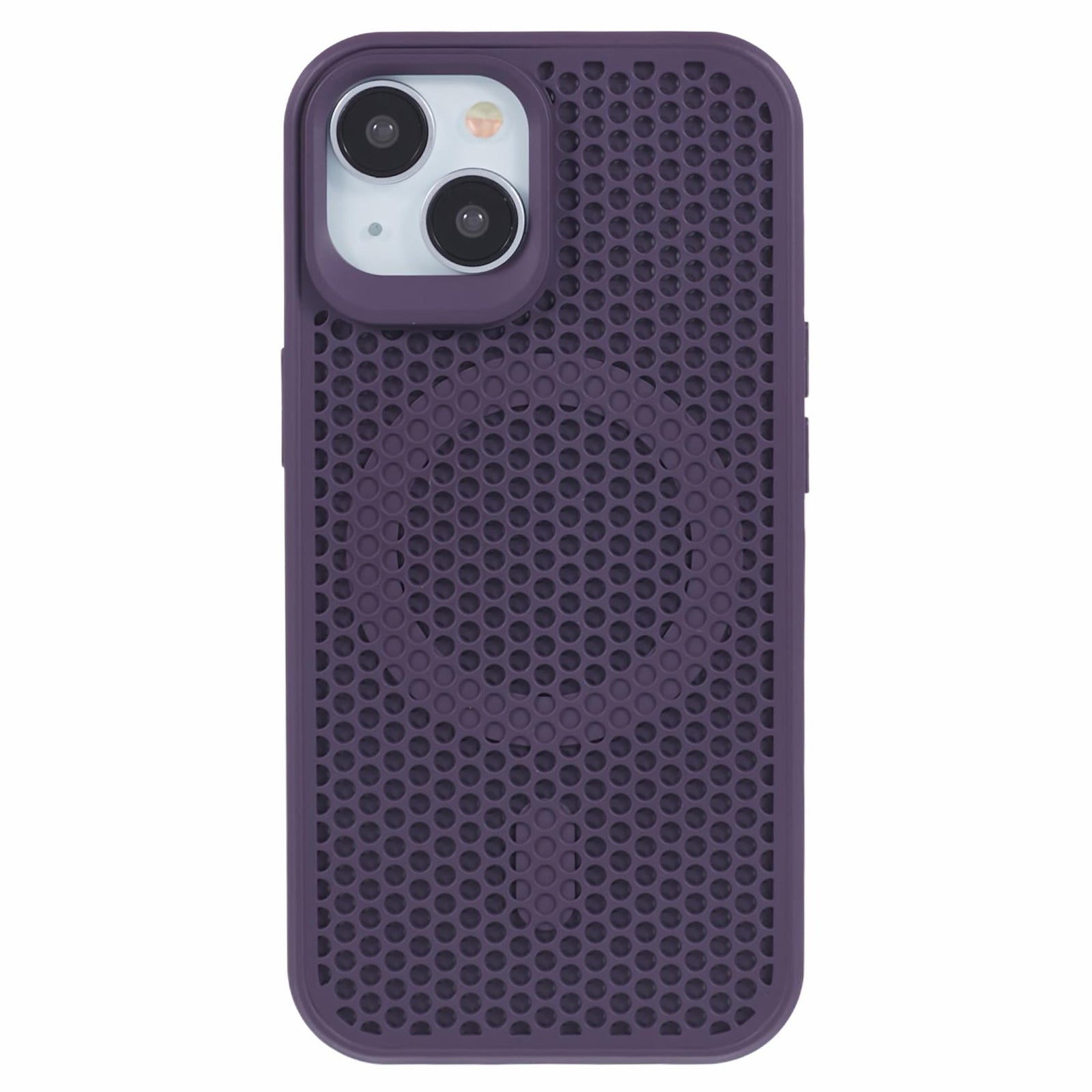 SJ Series for iPhone 13 6.1 inch Cell Phone Cover TPU+Acrylic Magnetic Phone Shell Hollow Heat Dissipation