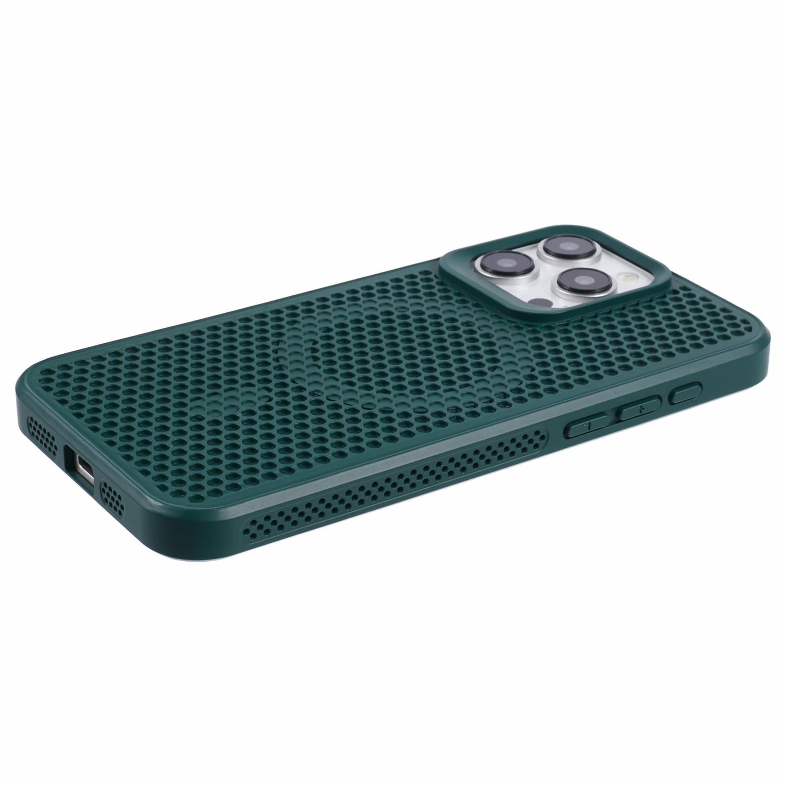 SJ Series for iPhone 12 / 12 Pro Case Magnetic Acrylic+TPU Hollow Breathable Phone Cover