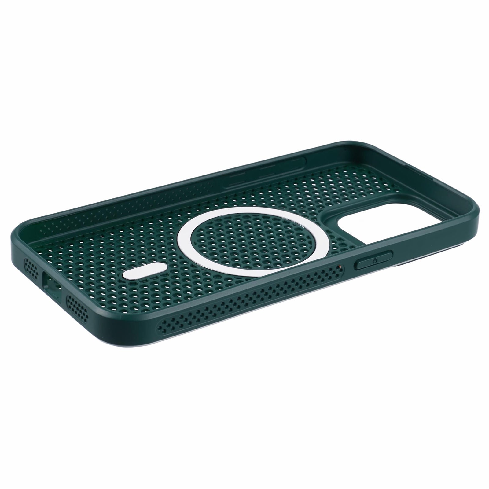 SJ Series for iPhone 12 / 12 Pro Case Magnetic Acrylic+TPU Hollow Breathable Phone Cover