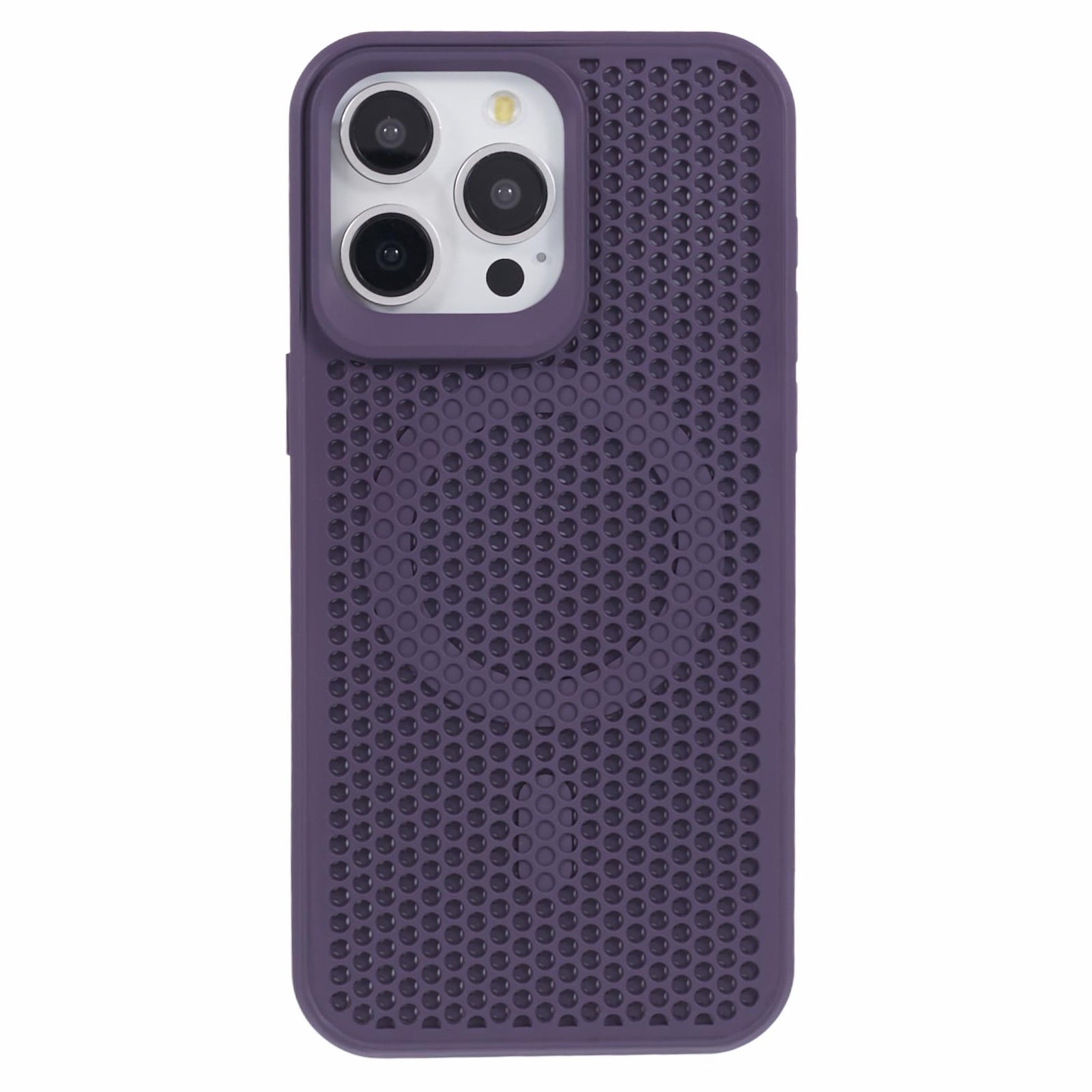 SJ Series for iPhone 12 / 12 Pro Case Magnetic Acrylic+TPU Hollow Breathable Phone Cover