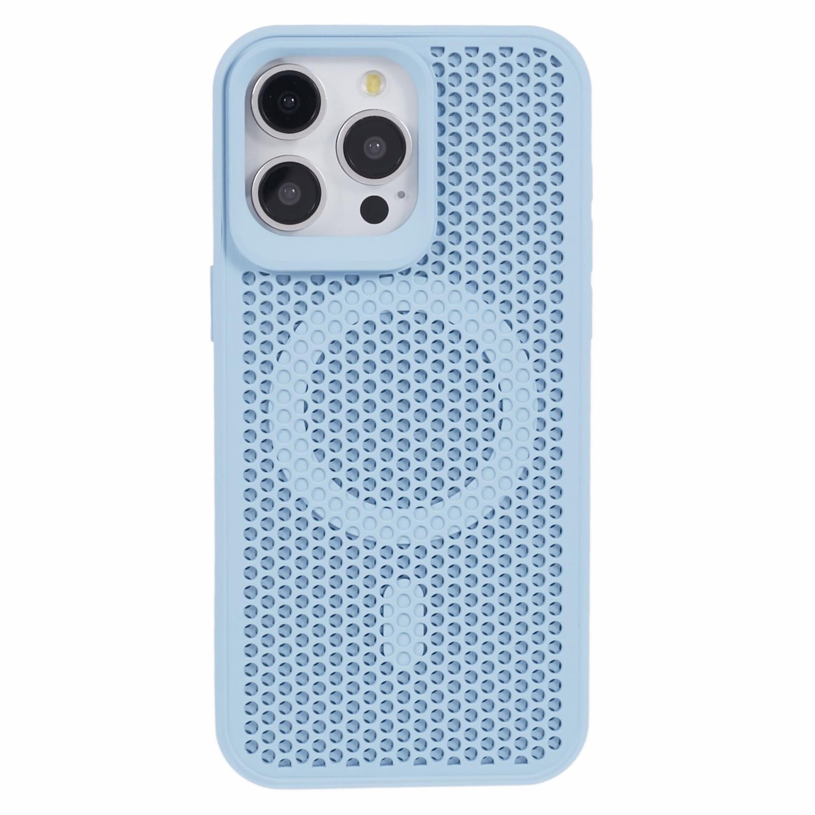 SJ Series for iPhone 12 / 12 Pro Case Magnetic Acrylic+TPU Hollow Breathable Phone Cover