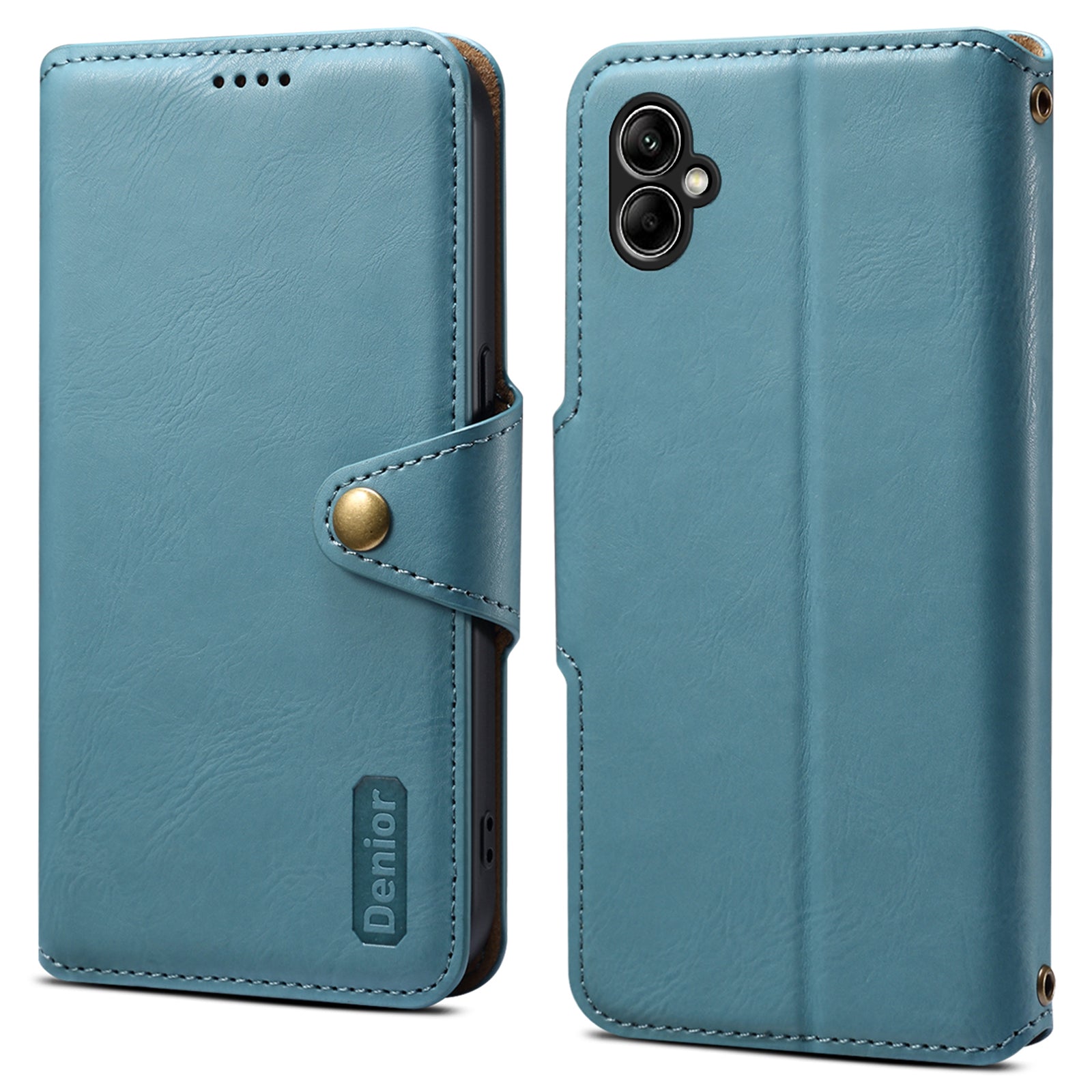DENIOR For Samsung Galaxy A05 4G Case Cowhide Texture Shockproof Phone Cover