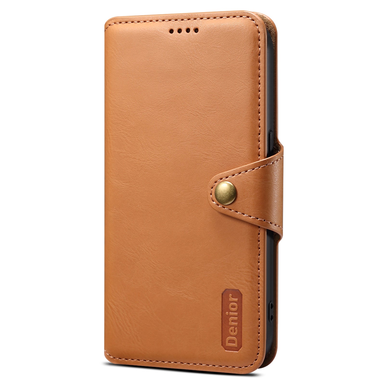 DENIOR For Google Pixel 7 Pro 5G Shockproof Case Cowhide Texture Leather Phone Cover
