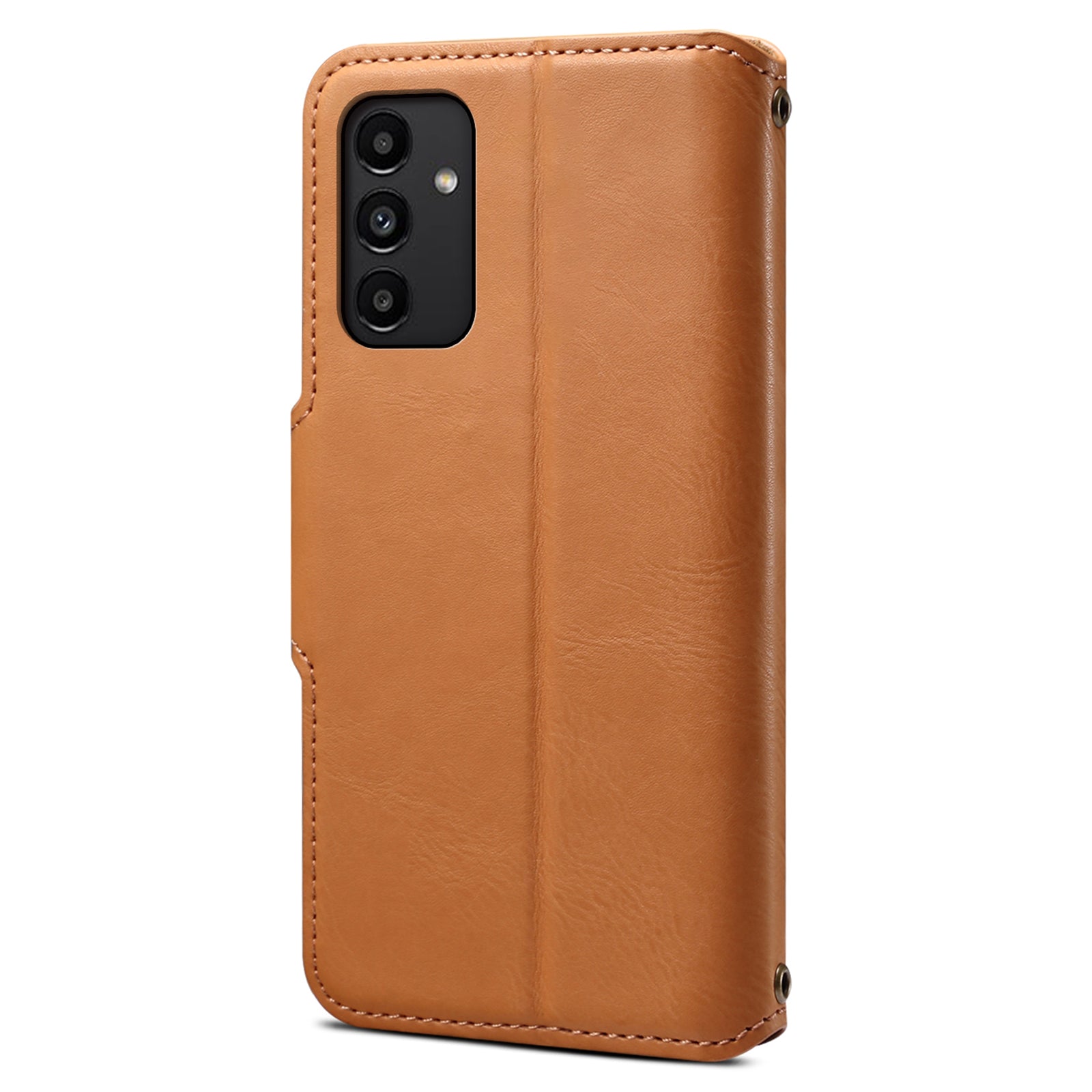 DENIOR For Samsung Galaxy A13 5G Case Cowhide Texture Stand Wallet Phone Cover