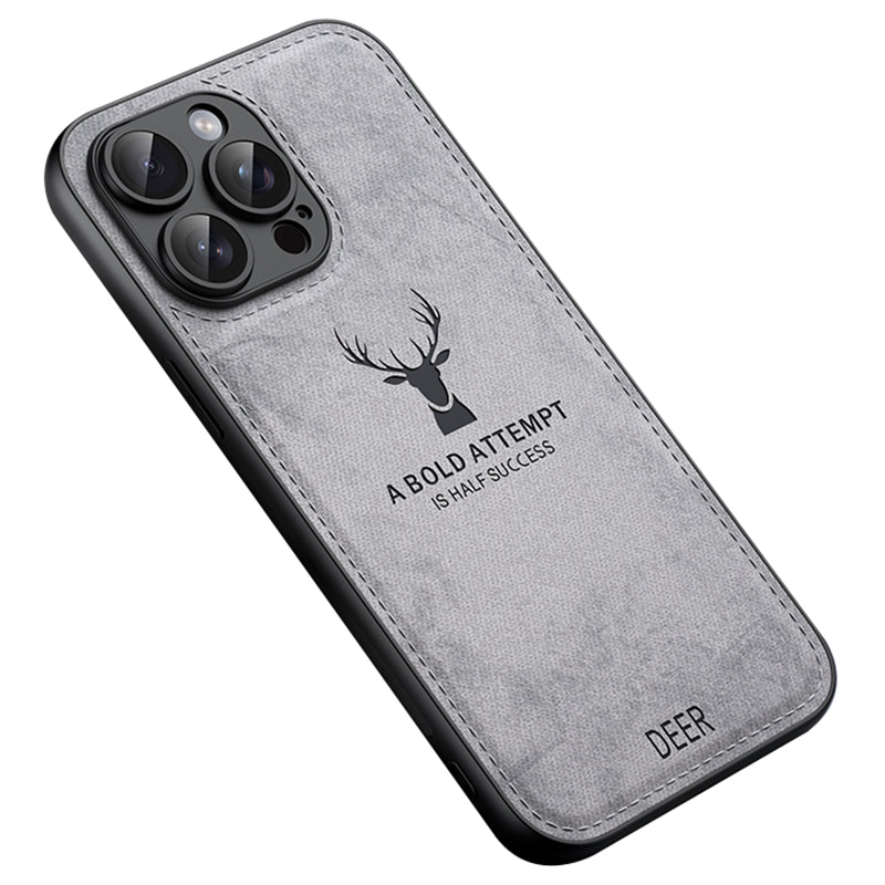 For iPhone 12 Pro Max Case with Deer Pattern PU Leather+PC+TPU Protective Cover