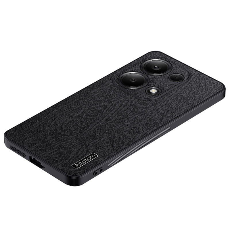 For Xiaomi Redmi Note 13 Pro 4G / Poco M6 Pro 4G Case Wood Texture Shockproof Phone Guard Cover