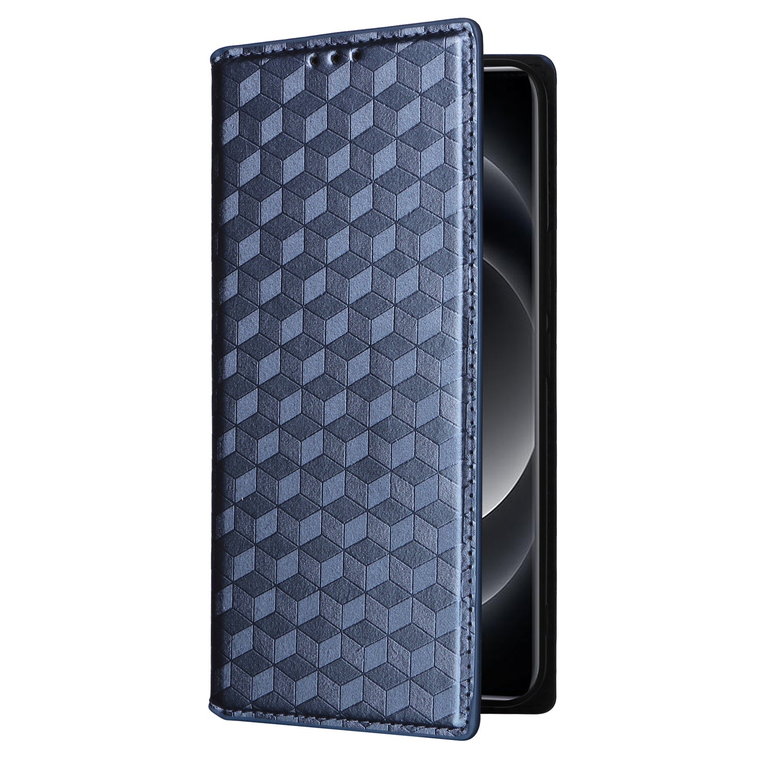 For Xiaomi 14 Ultra Leather Case Rhombus Imprinted Flip Stand Phone Protector