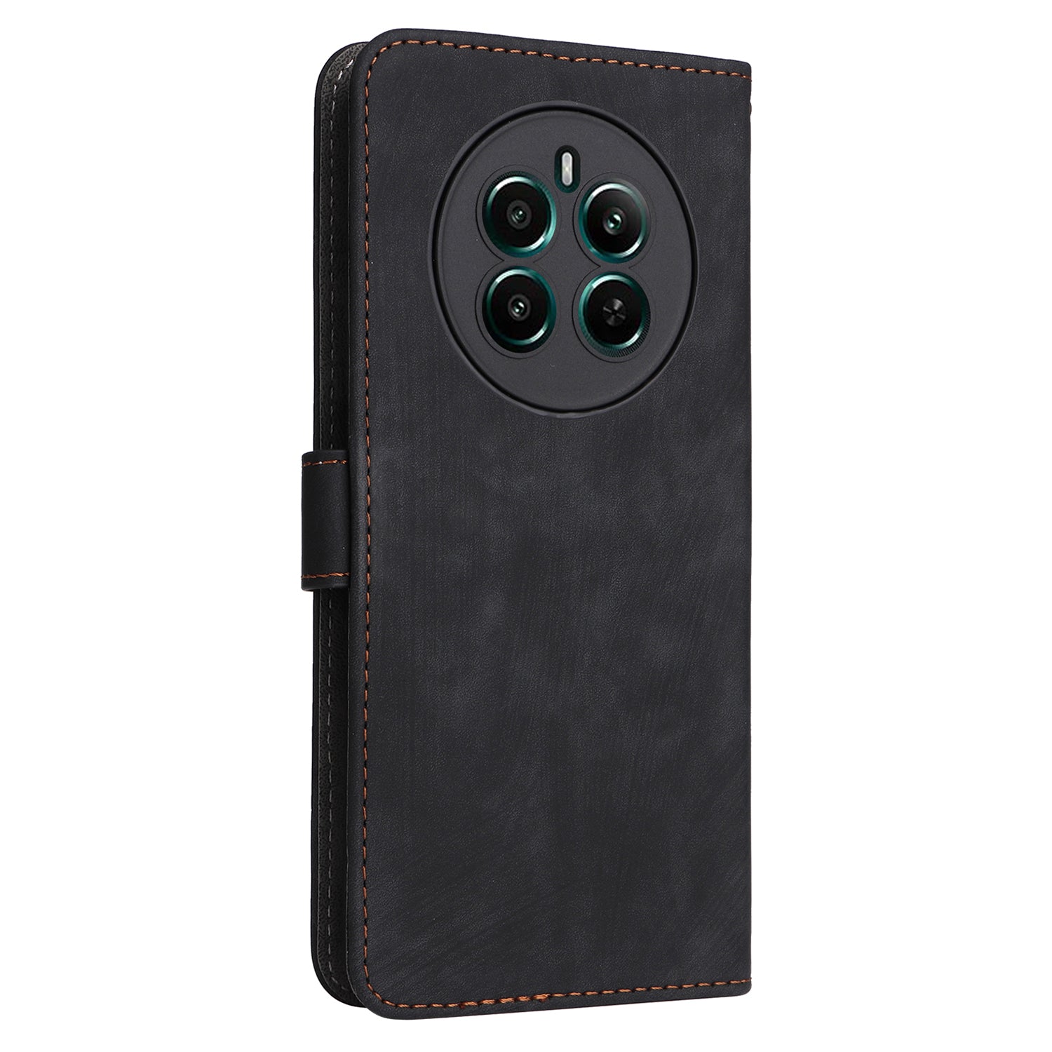 For Realme 12+ 5G / Narzo 70 Pro 5G Wallet Case RFID Blocking TPU Inner Shell Leather Phone Cover