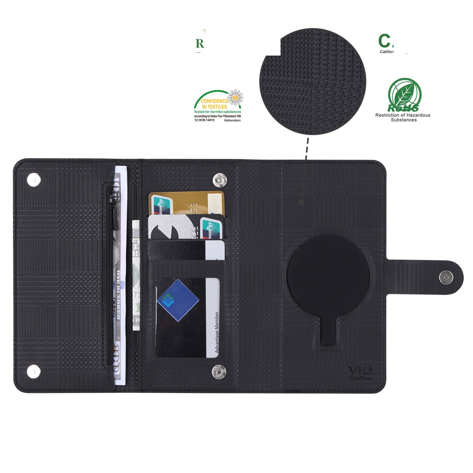 VILI GHB Series for Google Pixel 8 Pro Magnetic Case Detachable Wallet Leather Phone Cover