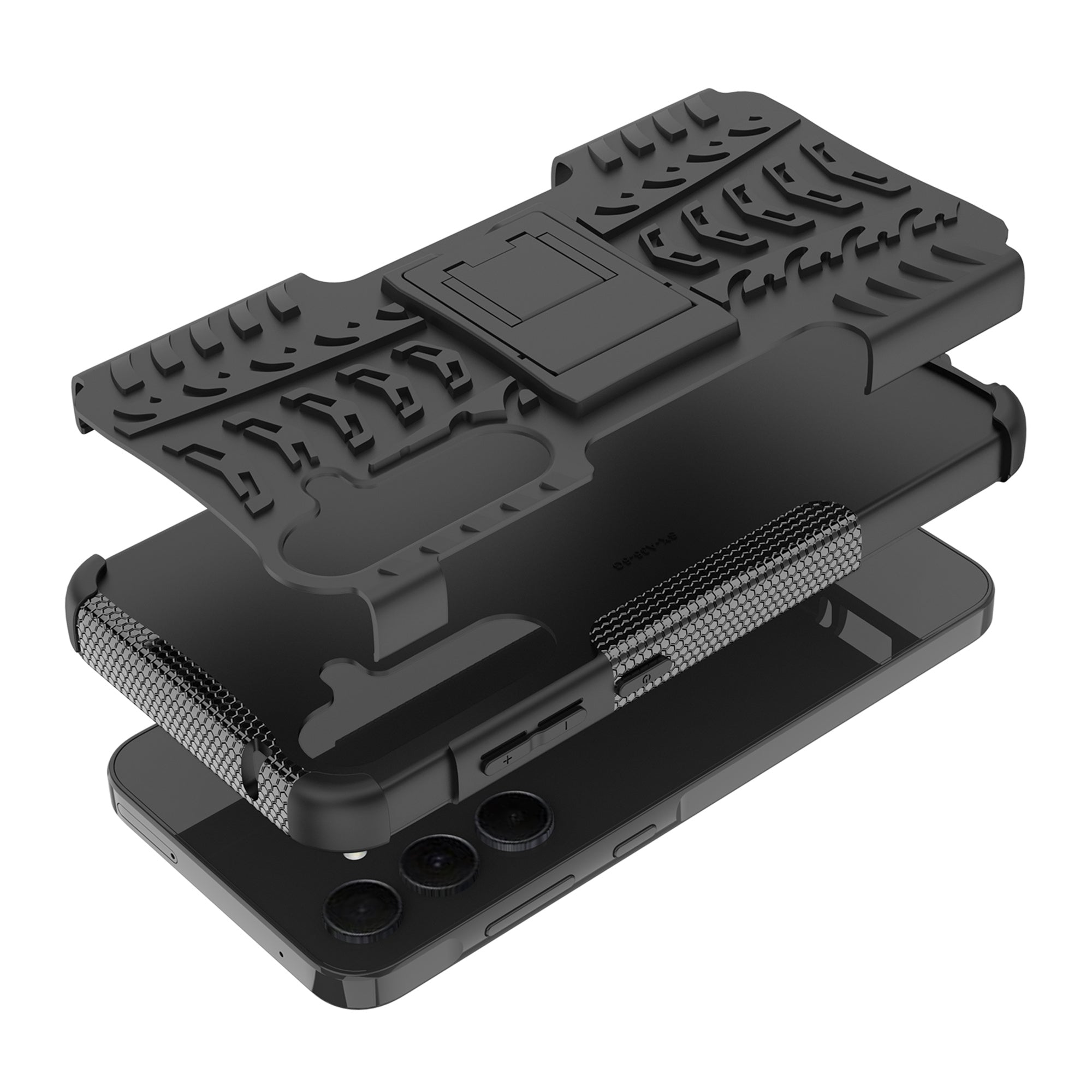 For Samsung Galaxy A35 5G Case Tyre Pattern PC+TPU Kickstand Phone Cover