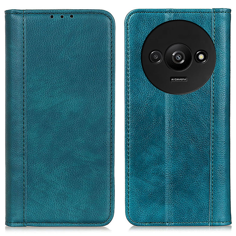 For Xiaomi Redmi A3 / Poco C61 4G Case Split Leather Magnetic Auto Closing Wallet Phone Cover
