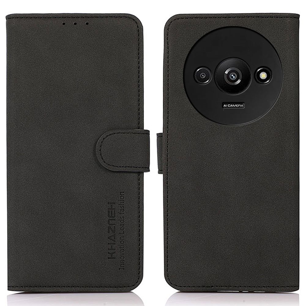 KHAZNEH For Xiaomi Redmi A3 / Poco C61 4G Case Anti-Drop Card Holder Wallet Phone Cover