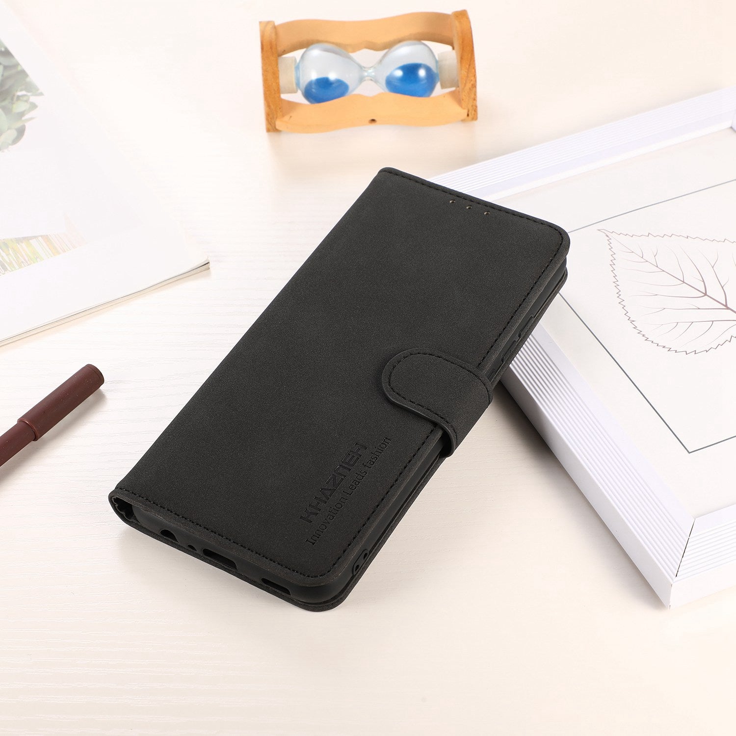 KHAZNEH For Xiaomi Redmi A3 / Poco C61 4G Case Anti-Drop Card Holder Wallet Phone Cover