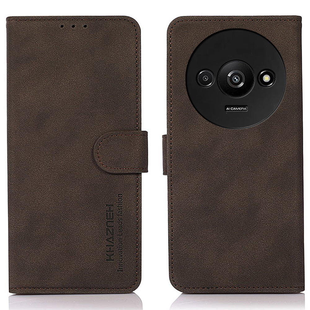 KHAZNEH For Xiaomi Redmi A3 / Poco C61 4G Case Anti-Drop Card Holder Wallet Phone Cover