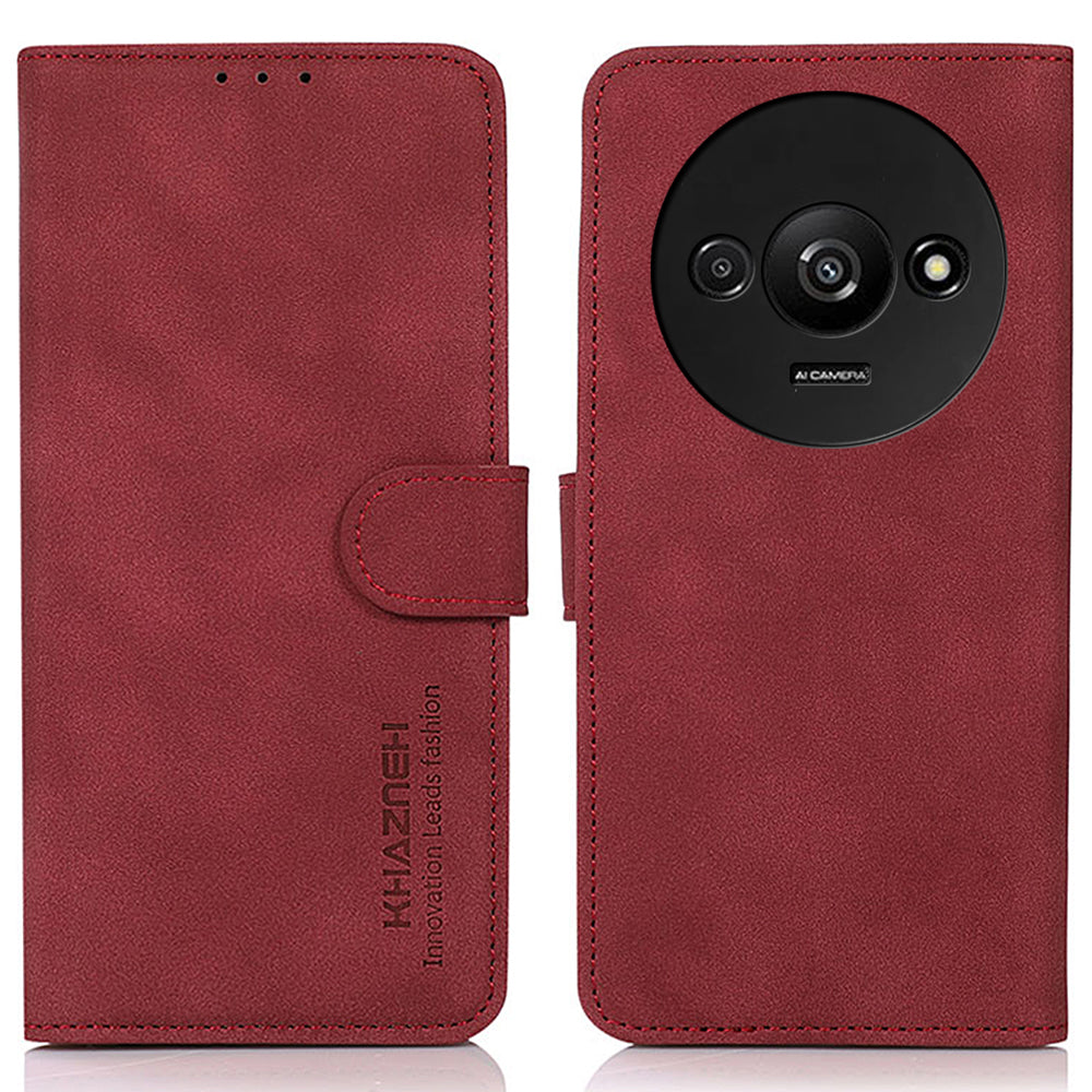 KHAZNEH For Xiaomi Redmi A3 / Poco C61 4G Case Anti-Drop Card Holder Wallet Phone Cover