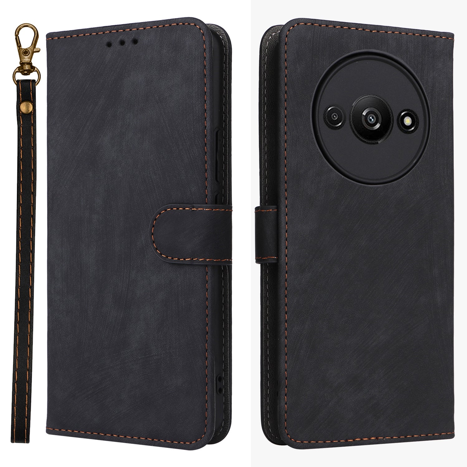 For Xiaomi Redmi A3 / Poco C61 4G Case RFID Blocking Wallet PU Leather Stand Phone Cover