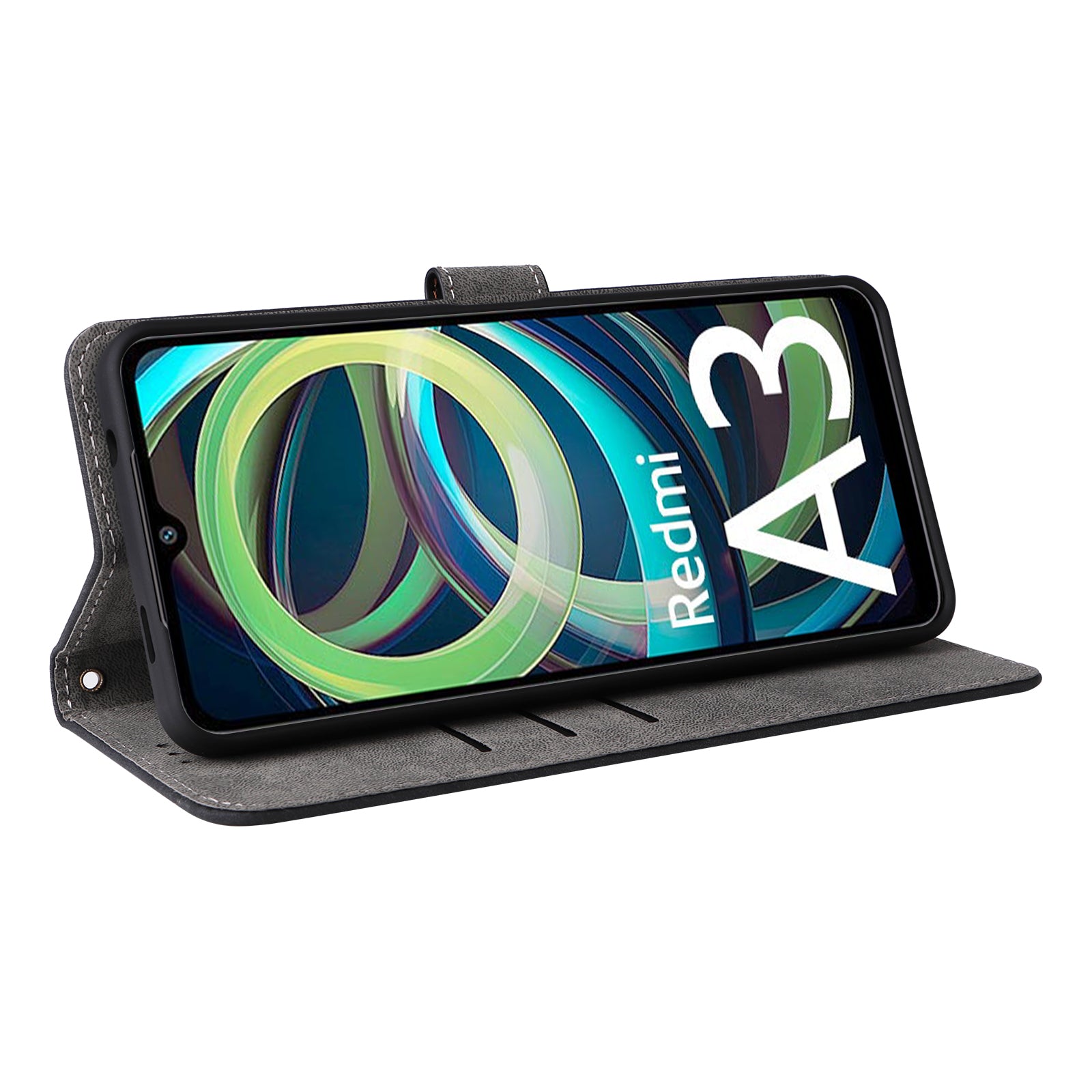 For Xiaomi Redmi A3 / Poco C61 4G Case RFID Blocking Wallet PU Leather Stand Phone Cover