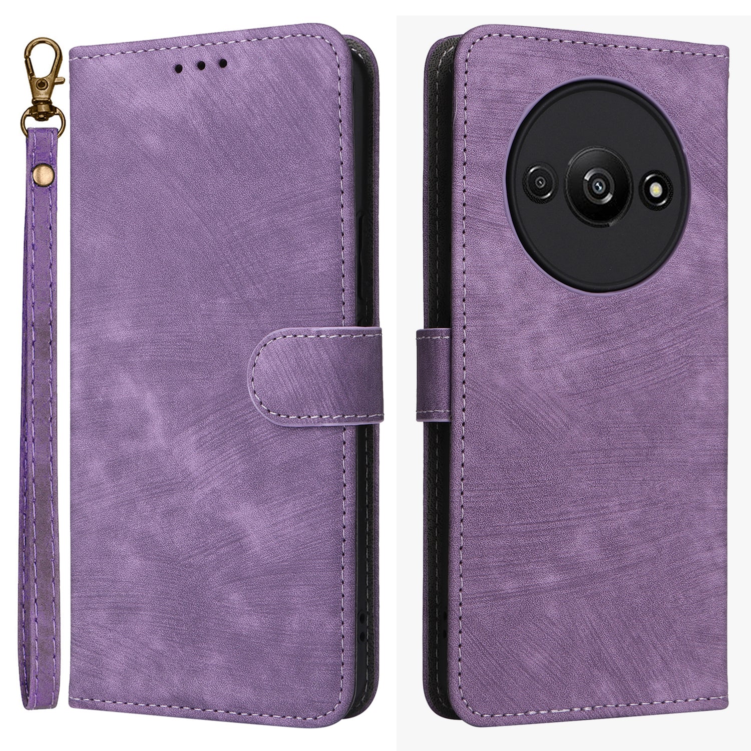 For Xiaomi Redmi A3 / Poco C61 4G Case RFID Blocking Wallet PU Leather Stand Phone Cover